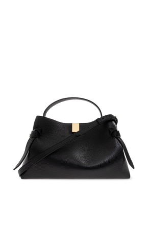 Yuzefi  Gyoza ミニハンドバッグ GYOZA MINI - BLACK PEBBLE GRAINED LEATHER – Yuzefi